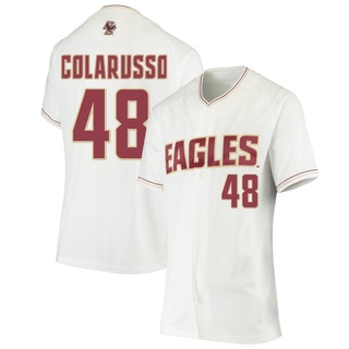 A.J. Colarusso Replica White Women's Boston College Eagles Performance Baseball Jersey