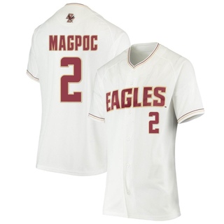 Adam Magpoc Replica White Women's Boston College Eagles Performance Baseball Jersey