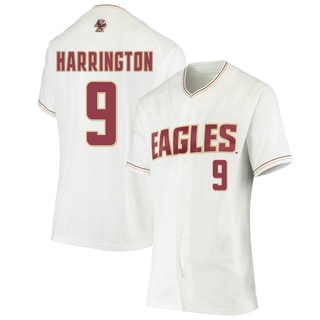 Aidan Harrington Replica White Women's Boston College Eagles Performance Baseball Jersey