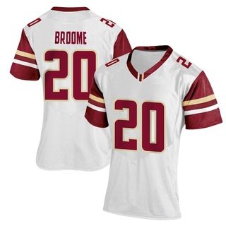 Alex Broome Replica White Women's Boston College Eagles Women Football Jersey