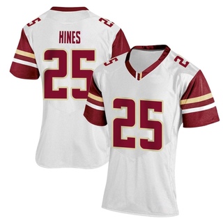 Andre Hines Replica White Women's Boston College Eagles Women Football Jersey