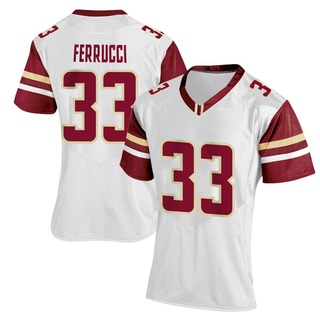 Anthony Ferrucci Replica White Women's Boston College Eagles Women Football Jersey