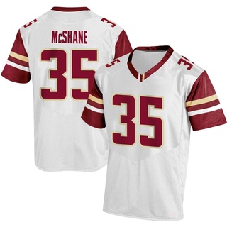 Ashton McShane Replica White Men's Boston College Eagles Football Jersey