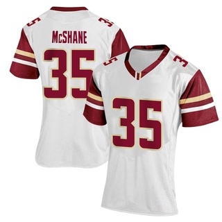 Ashton McShane Replica White Women's Boston College Eagles Women Football Jersey