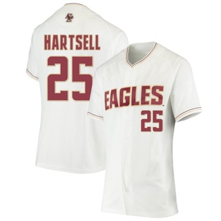 Austin Hartsell Replica White Women's Boston College Eagles Performance Baseball Jersey