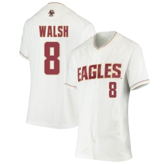 Barry Walsh Replica White Women's Boston College Eagles Performance Baseball Jersey