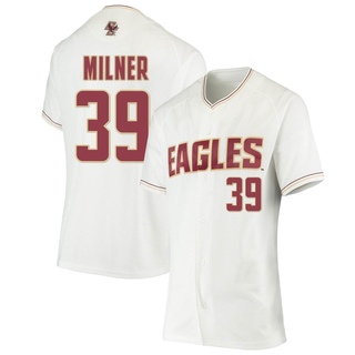 Beck Milner Replica White Women's Boston College Eagles Performance Baseball Jersey