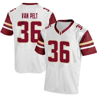 Billy Van Pelt Replica White Men's Boston College Eagles Football Jersey