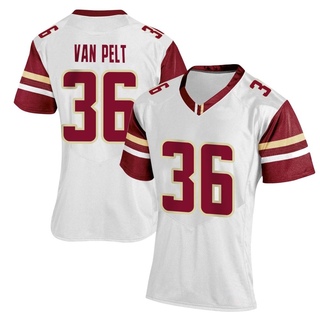 Billy Van Pelt Replica White Women's Boston College Eagles Women Football Jersey