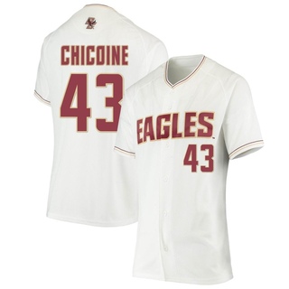 Bobby Chicoine Replica White Women's Boston College Eagles Performance Baseball Jersey