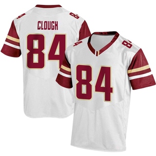 Brady Clough Replica White Men's Boston College Eagles Football Jersey