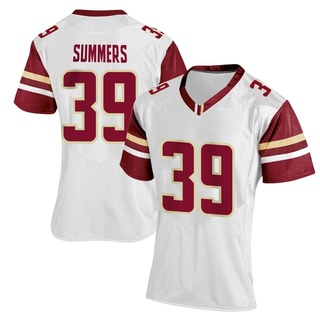 Brandon Summers Replica White Women's Boston College Eagles Women Football Jersey