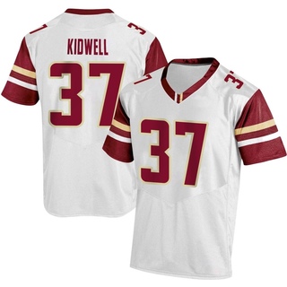 Brody Kidwell Replica White Men's Boston College Eagles Football Jersey