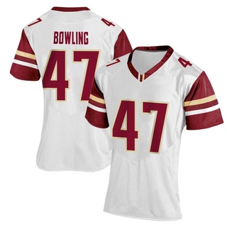 Caden Bowling Replica White Women's Boston College Eagles Women Football Jersey