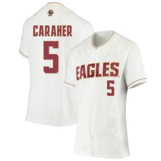 Cam Caraher Replica White Women's Boston College Eagles Performance Baseball Jersey