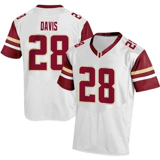 Carter Davis Replica White Men's Boston College Eagles Football Jersey