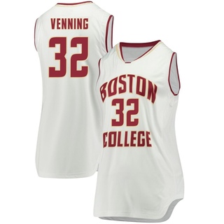 Chad Venning Replica White Women's Boston College Eagles Basketball Jersey