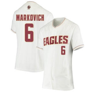 Chris Markovich Replica White Women's Boston College Eagles Performance Baseball Jersey