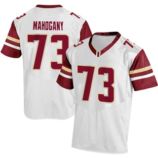 Christian Mahogany Replica White Men's Boston College Eagles Football Jersey