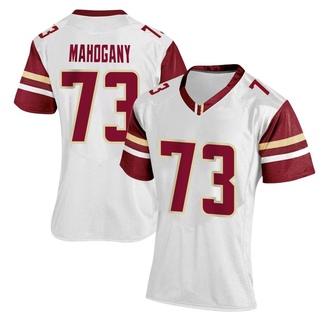 Christian Mahogany Replica White Women's Boston College Eagles Women Football Jersey