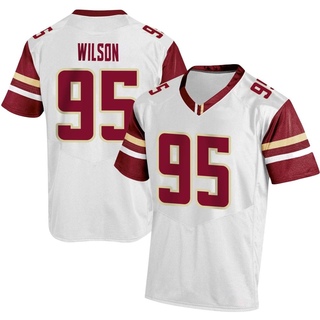 Clive Wilson Replica White Men's Boston College Eagles Football Jersey