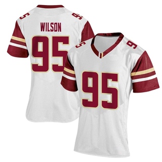 Clive Wilson Replica White Women's Boston College Eagles Women Football Jersey