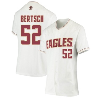 Connor Bertsch Replica White Women's Boston College Eagles Performance Baseball Jersey