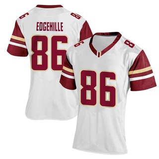 Danny Edgehille Replica White Women's Boston College Eagles Women Football Jersey