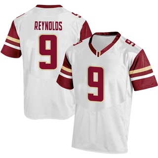 Dante Reynolds Replica White Men's Boston College Eagles Football Jersey