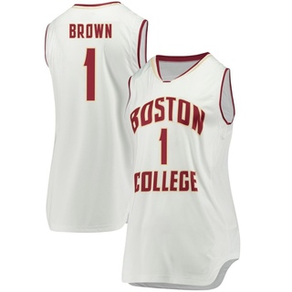 Dion Brown Replica White Women's Boston College Eagles Basketball Jersey