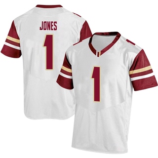 Elijah Jones Replica White Men's Boston College Eagles Football Jersey