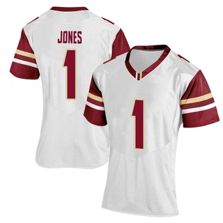 Elijah Jones Replica White Women's Boston College Eagles Women Football Jersey