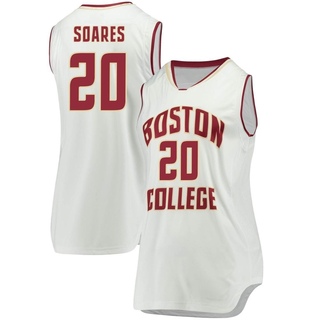 Ethan Soares Replica White Women's Boston College Eagles Basketball Jersey