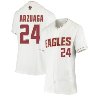 Gio Arzuaga Replica White Women's Boston College Eagles Performance Baseball Jersey