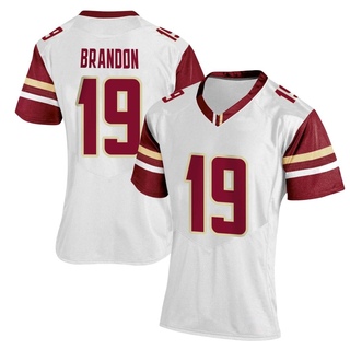 Jack Brandon Replica White Women's Boston College Eagles Women Football Jersey