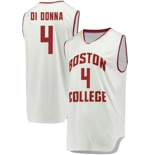 Jack Di Donna Replica White Men's Boston College Eagles Basketball Jersey