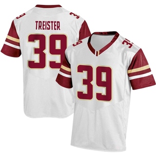 Jackson Treister Replica White Men's Boston College Eagles Football Jersey