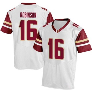 Jacobe Robinson Replica White Men's Boston College Eagles Football Jersey