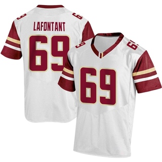 Jadon Lafontant Replica White Youth Boston College Eagles Football Jersey