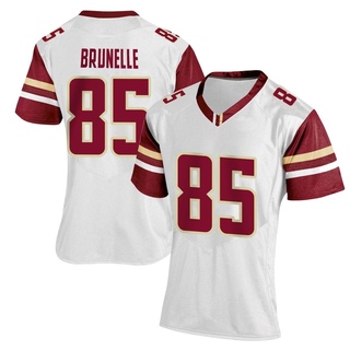 Jay Brunelle Replica White Women's Boston College Eagles Women Football Jersey