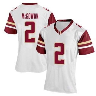 Jayden McGowan Replica White Women's Boston College Eagles Women Football Jersey