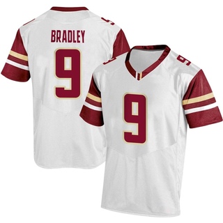 Jerand Bradley Replica White Men's Boston College Eagles Football Jersey