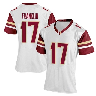 Jeremiah Franklin Replica White Women's Boston College Eagles Women Football Jersey