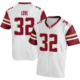 Jirhe Love Replica White Men's Boston College Eagles Football Jersey