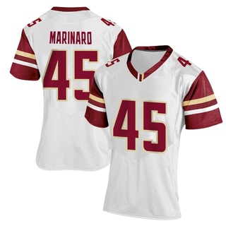 Joe Marinaro Replica White Women's Boston College Eagles Women Football Jersey