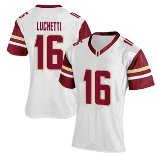 Joey Luchetti Replica White Women's Boston College Eagles Women Football Jersey