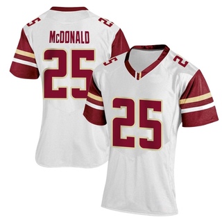 Jordan McDonald Replica White Women's Boston College Eagles Women Football Jersey