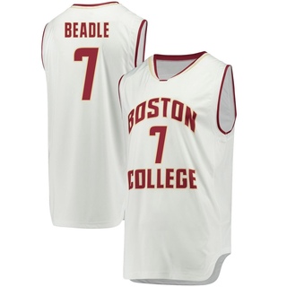 Joshua Beadle Replica White Men's Boston College Eagles Basketball Jersey