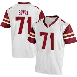 Jude Bowry Replica White Men's Boston College Eagles Football Jersey