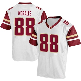 Kamari Morales Replica White Men's Boston College Eagles Football Jersey